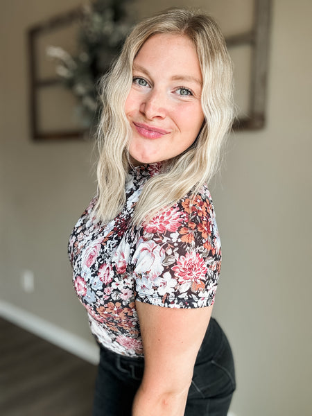 PREORDER Karis Floral Mesh Top