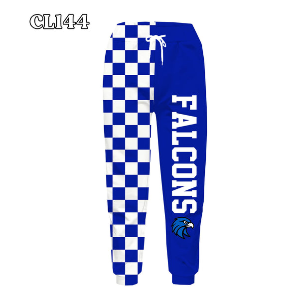 PREORDER Spiritwear Checkered Split Leg Bottom - FALCONS