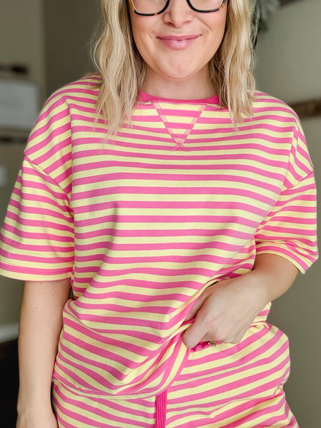 PREORDER Kensley Striped Shorts Set