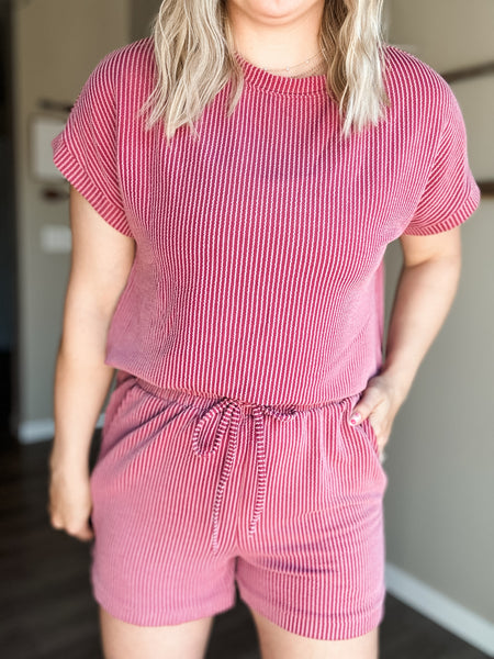 Nori Ribbed Lounge Set