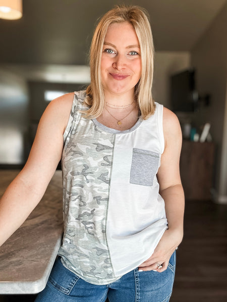 Cadet Camo Contrast Tank