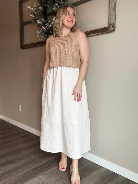 Myra Knit Top Layered Dress