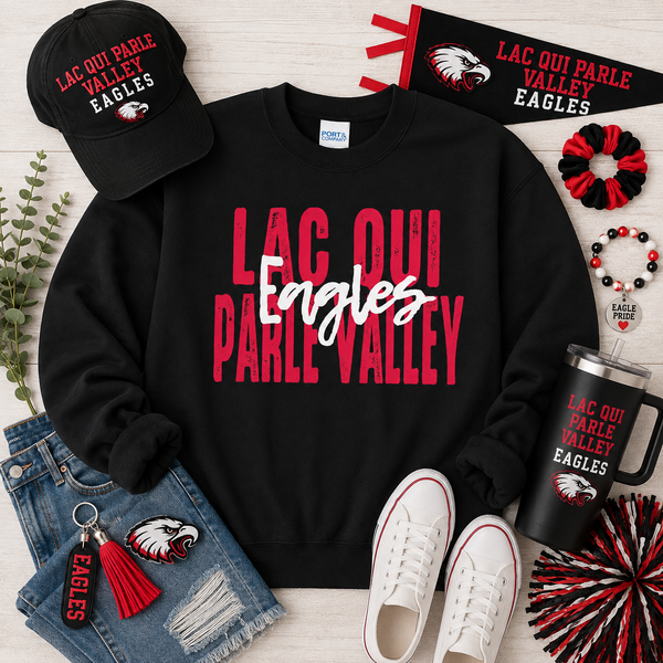 PREORDER Spiritwear Crewneck Sweatshirt - Lac Qui Parle Valley Eagles