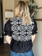 Marciella Eyelet Lace Top