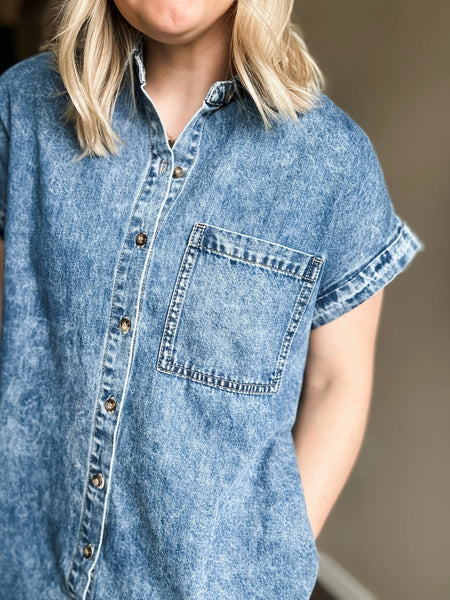Jolene Denim Shirt Dress