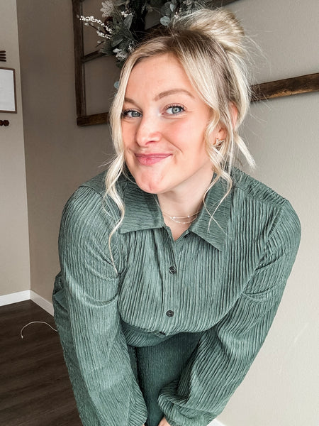 Iris Crinkle Jumpsuit - SIZE SMALL