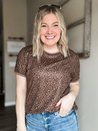 Wild Side Leopard Tee - SIZE MEDIUM
