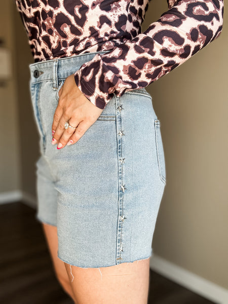 Lucky Star Denim Shorts