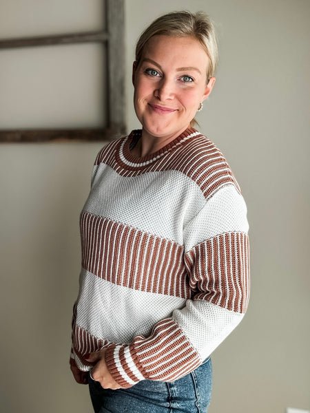 Clarke Two Tone Stripe Sweater