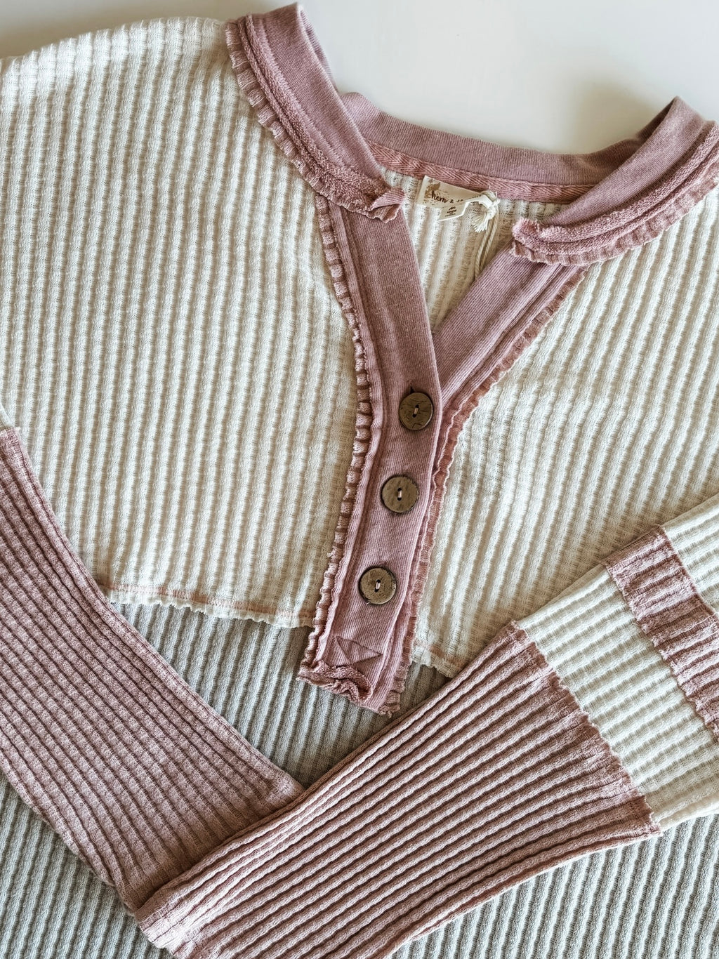 Effie Waffle Knit Top