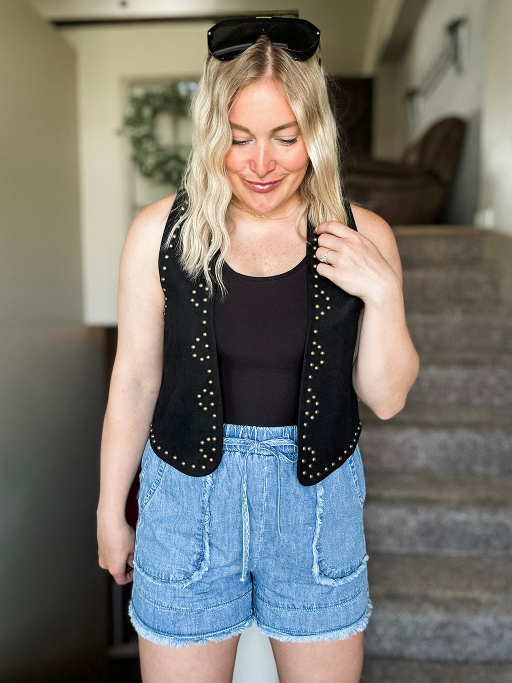 Cheyenne Studded Suede Vest