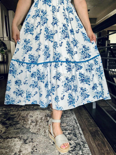 Lydia Floral Maxi Dress - SIZE MEDIUM