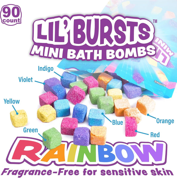 Lil' Bursts Mini Bath Bombs - Rainbow
