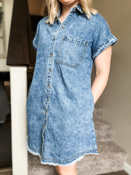 Jolene Denim Shirt Dress