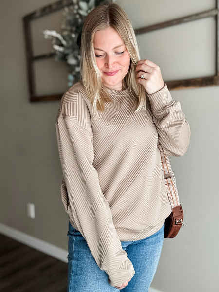 PREORDER Sway Textured Pullover Sweatshirt