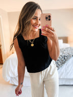 Newport Linen Square Neck Tank