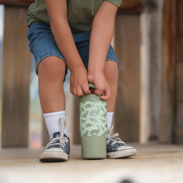 HydroJug 14 oz Sport Kids Water Bottle - Dinosaur