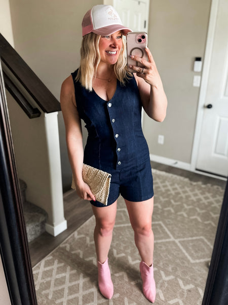 Bluebird Denim Romper