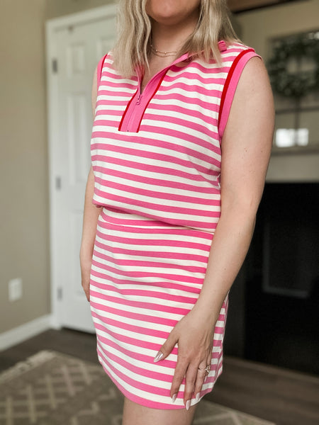 PREORDER First Serve Stripe Skort Set