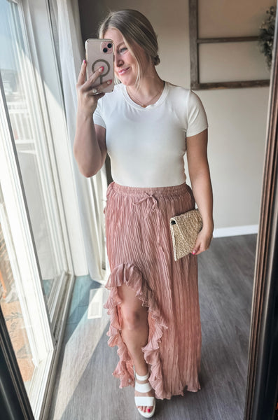 Sonora Pleated Ruffle Skirt