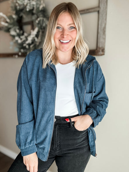 PREORDER Tenny Ribbed Zip Jacket