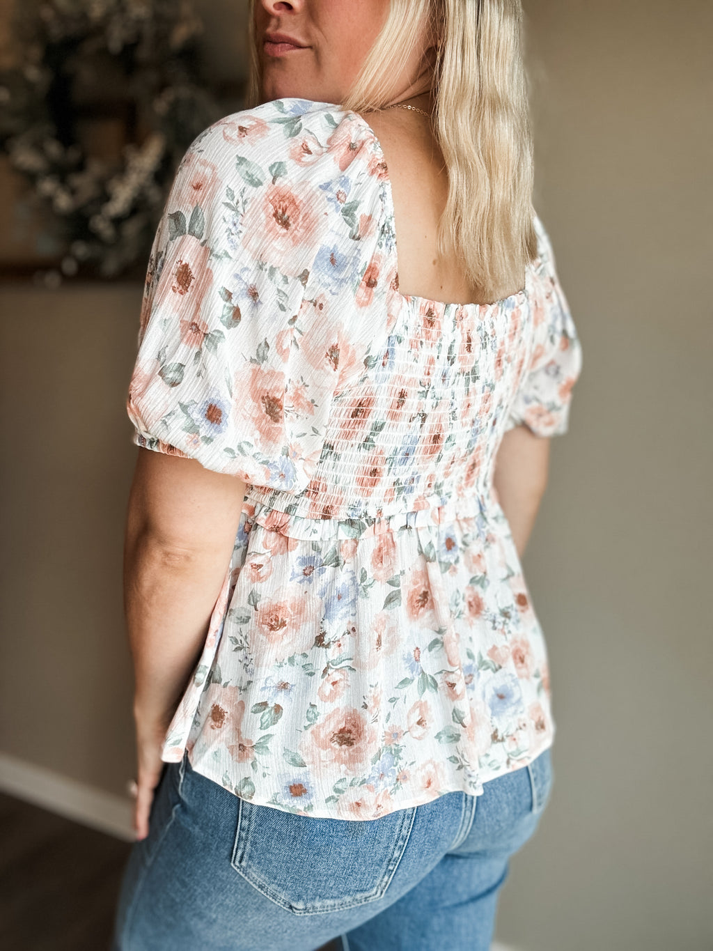 Vianne Smocked Babydoll Top