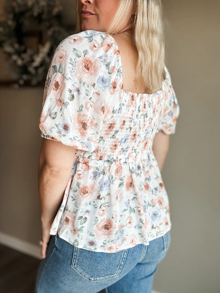 Vianne Smocked Babydoll Top