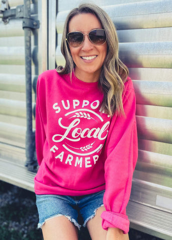 PREORDER Sangria Support Local Farmers Sweatshirt