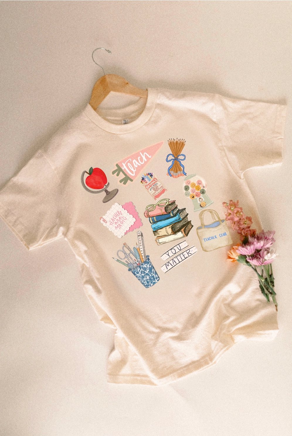 Teacher Collage Graphic Tee