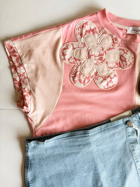 PREORDER Marlie Flower Patch Top
