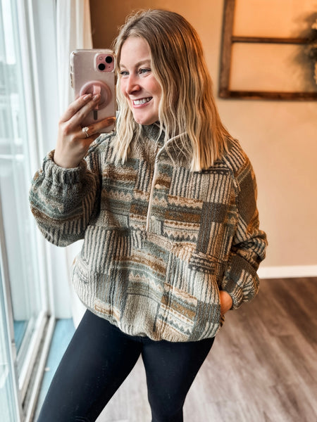 PREORDER Taos Aztec Sherpa Pullover