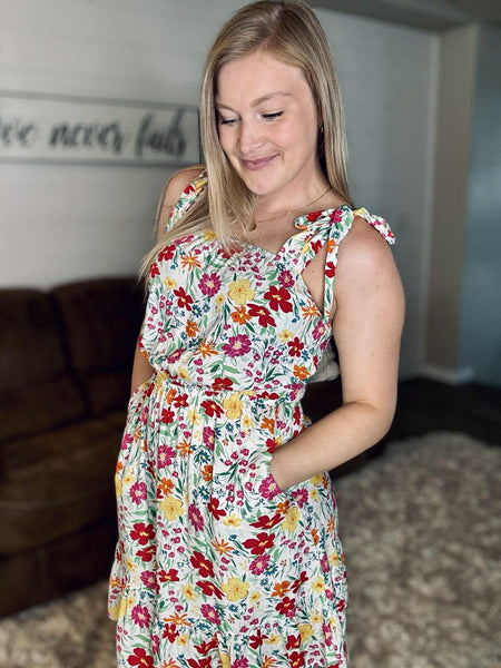 Carmellia Floral Dress - SIZE MEDIUM