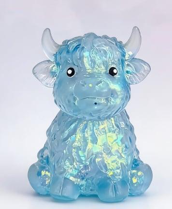 Highland Cow Squishy - Blue