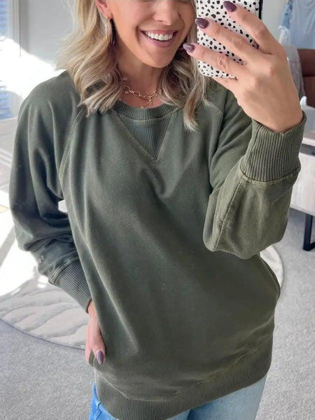 Shea Crewneck Sweatshirt - Olive