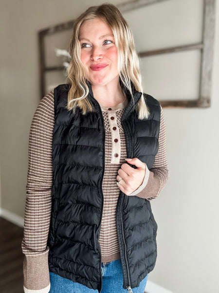Luxley Contrast Thermal Top - Mocha