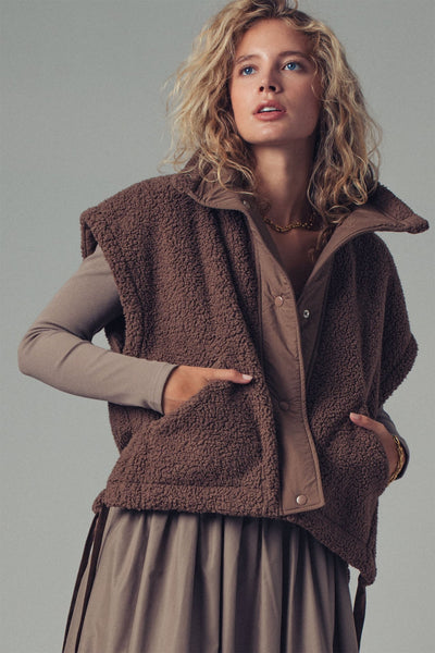 Annelise Sherpa Vest - 3 Color Options