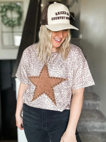 PREORDER Out West Studded Star Tee