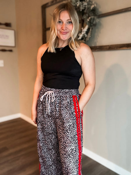 PREORDER Fierce Energy Stripe Leopard Pant