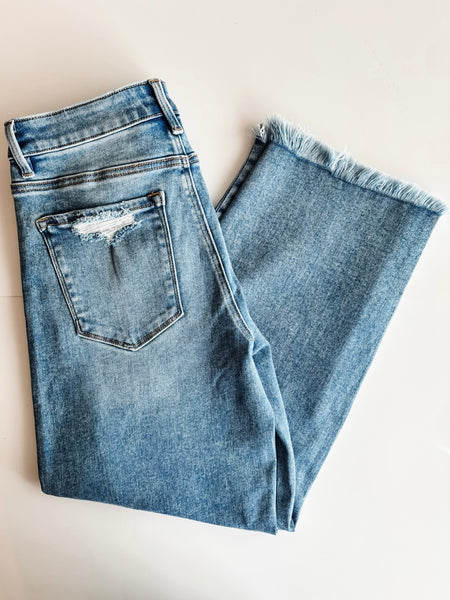 Mavis Cropped Barrel Jean