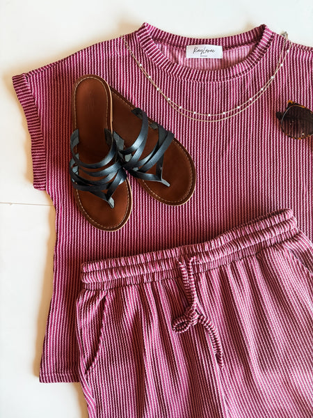Nori Ribbed Lounge Set