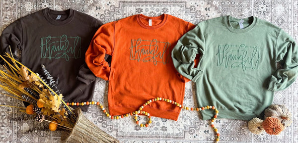 Thankful Puff Graphic - SIZE SMALL