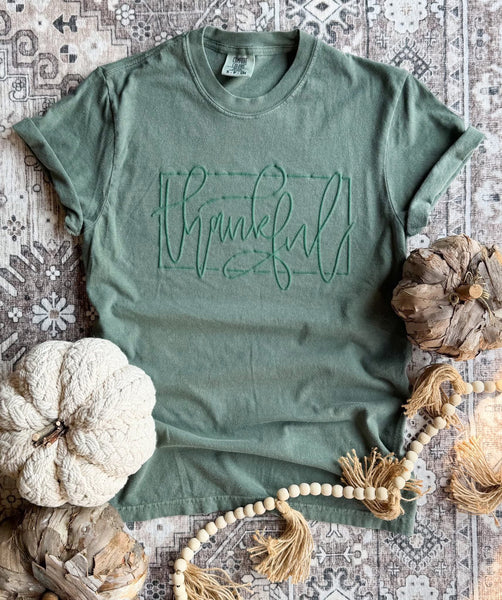 Thankful Puff Graphic - SIZE SMALL