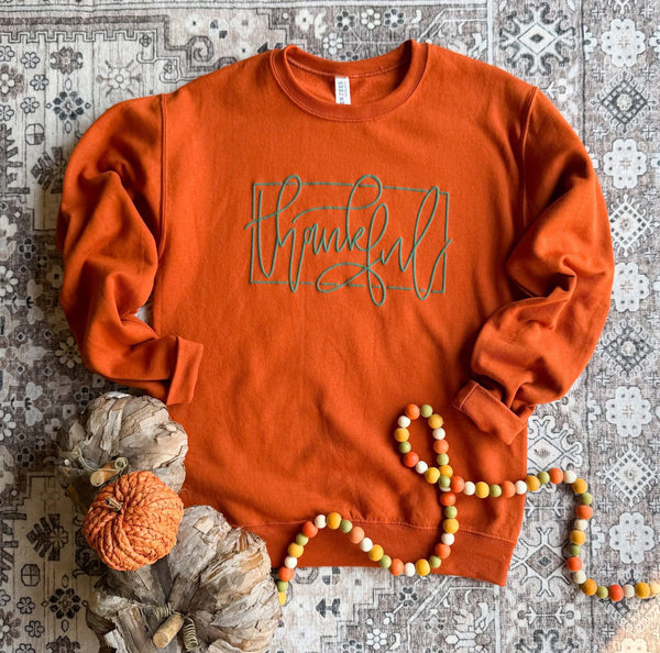 Thankful Puff Graphic - SIZE SMALL