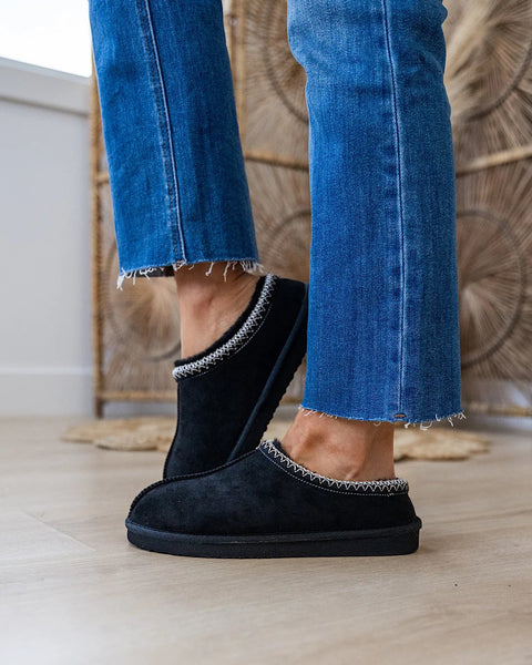 Tazla Slipper - Black - SIZE 6