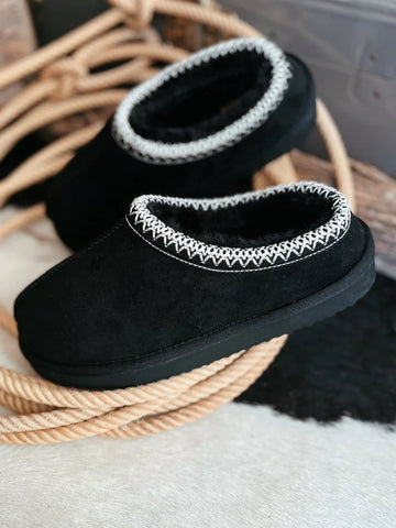 Tazla Slipper - Black - SIZE 6