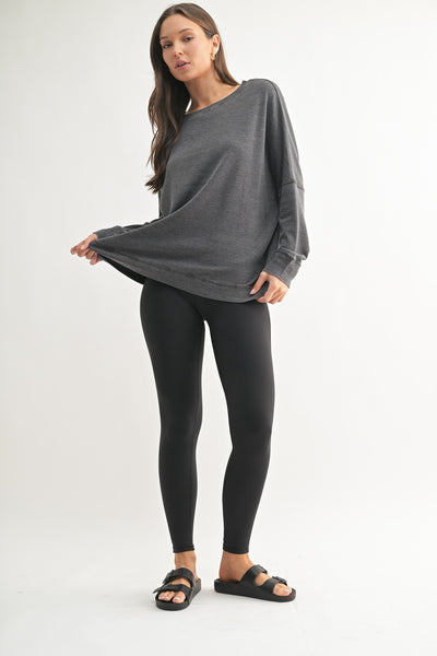 Daphne Waffle Knit Pullover - 2 Color Options