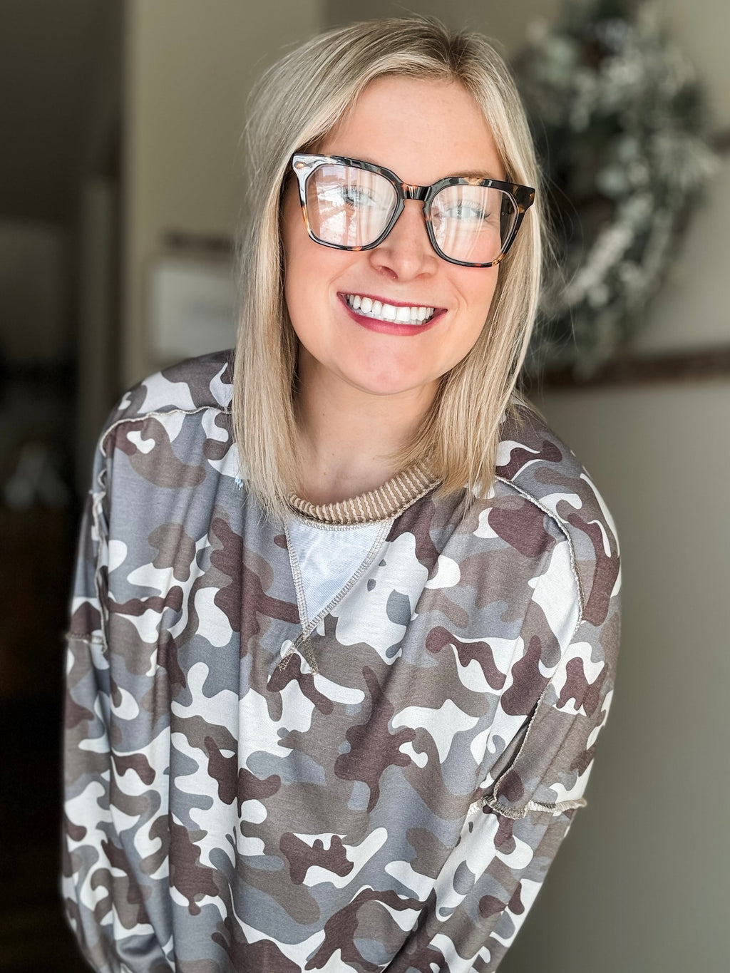Ashlyn Camo Pullover
