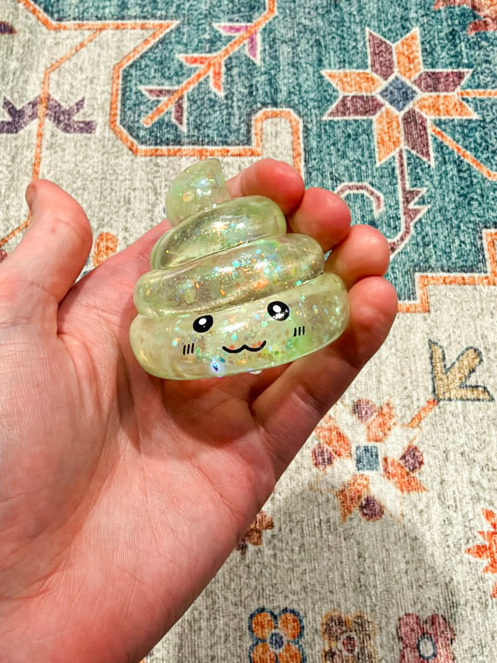 Poop Squishy - Clear Green