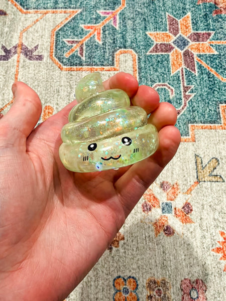 Poop Squishy - Clear Green