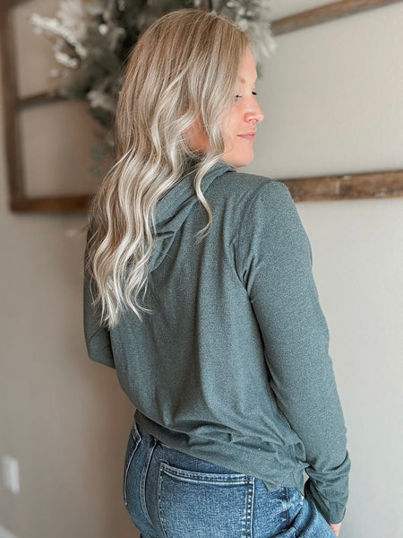 Verity Yoga Hoodie - Olive